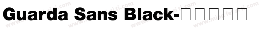 Guarda Sans Black字体转换